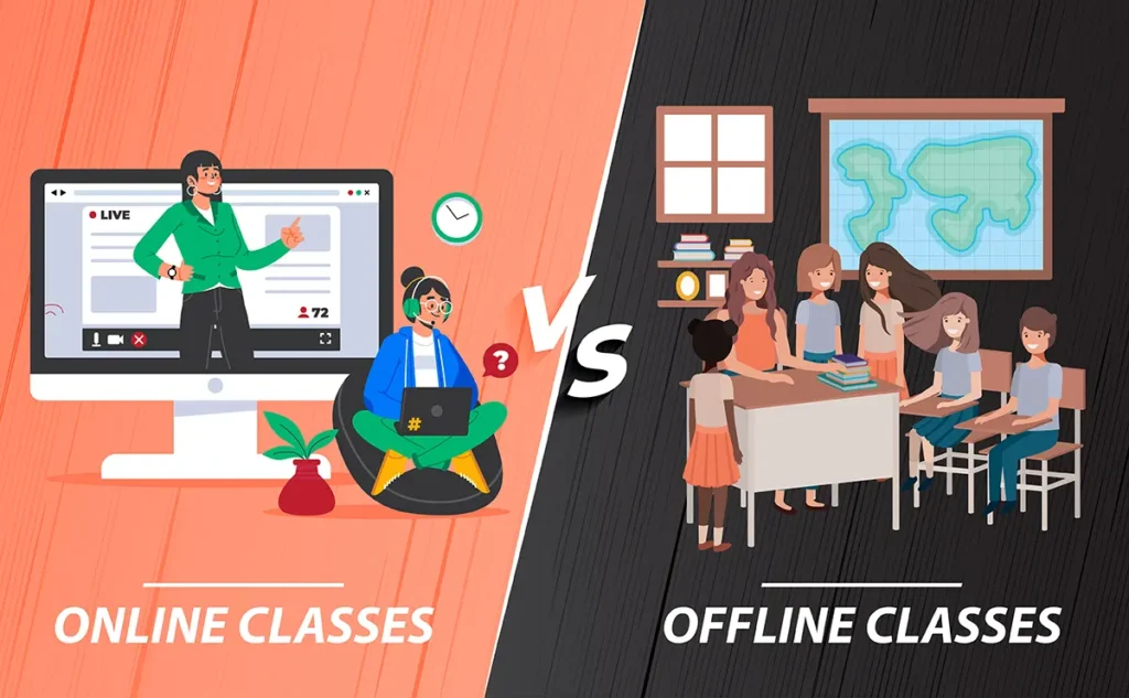 online vs offline education